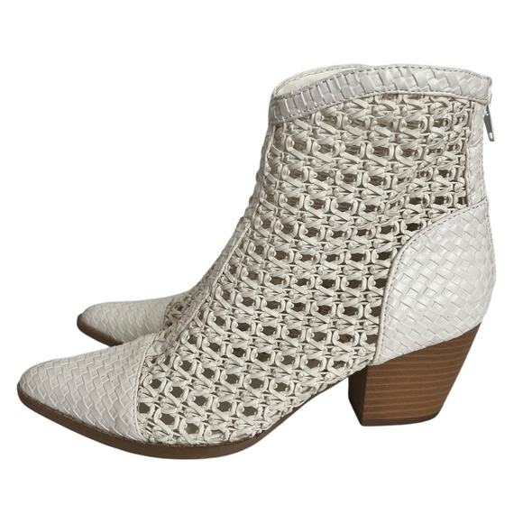 Coconuts By Matisse Caught Up Woven Ankle Boots Size 7 - Picture 2 of 11